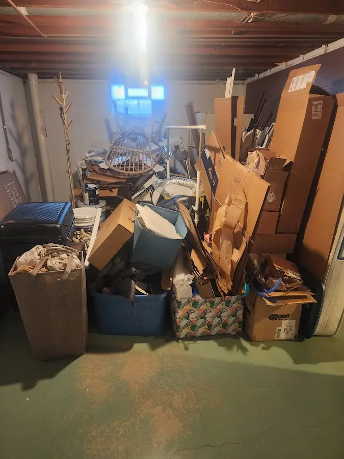 Roll-off dumpster container at job site for 20 Yard Dumpster Rental in Piedmont